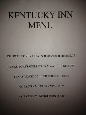 Menu photo 3 The Kentucky Inn Denver, CO