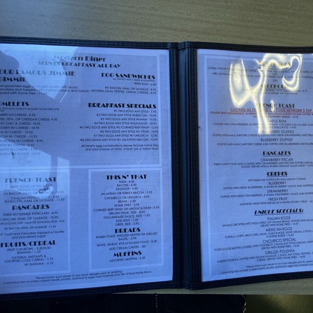 Modern Diner - Menu - Diners Near Me - Pawtucket, Rhode Island