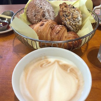 Rose's Cafe - Latte (size of a small bowl!!) & assortment of baked good - Italian Near Me - San Francisco, California Rose's Cafe - Latte (size of a small bowl!!) & assortment of baked good - Italian Near Me - San Francisco, California