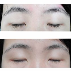 Nila's Eyebrow Center - Before (top) & After (bottom)