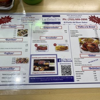 La Estación Restaurante - Salvadoran Near Me - Leesburg, Virginia