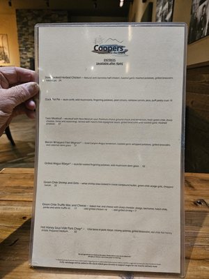 Menu photo 3 Cooper's on the Creek Georgetown, CO Menu photo 3 Cooper's on the Creek Georgetown, CO