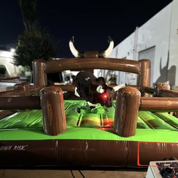 Jump and Slide - "Buckie" the Bull is the newest addition for Jump and Slide. 12 different modes including the popular "twerk" mode Perfect for parties. - Bounce House Rentals Near Me - Marietta, Georgia Jump and Slide - "Buckie" the Bull is the newest addition for Jump and Slide. 12 different modes including the popular "twerk" mode Perfect for parties. - Bounce House Rentals Near Me - Marietta, Georgia