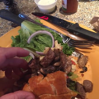 Sanford's Grub & Pub - Again. Steak tip sandwich. Delish - Burgers Near Me - Dickinson, North Dakota