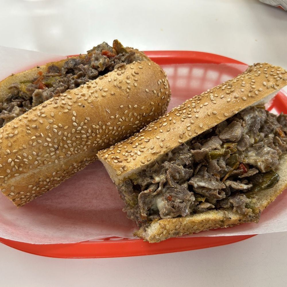 The Hungry A - Cheesesteak - crispy fresh seeded roll, American cheese and hot peppers. Above average and I'd repeat. - American Near Me - Springfield, Pennsylvania The Hungry A - Cheesesteak - crispy fresh seeded roll, American cheese and hot peppers. Above average and I'd repeat. - American Near Me - Springfield, Pennsylvania