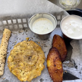 Republica Empanada - Sampler with maduros, tostones and  Fried yuca. - Latin American Near Me - Mesa, Arizona
