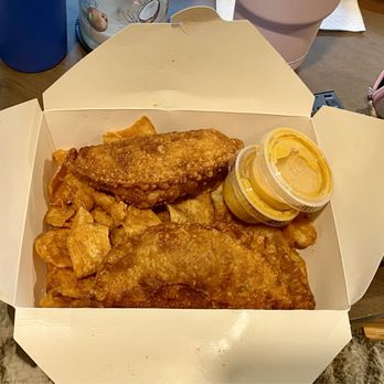 Otilia's Cafe - Chicken Empanada w chips - Portuguese Near Me - Spotswood, New Jersey