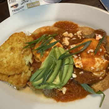 Nectar Old Town Bluffton - Huevos Rancheros with avocado - Southern Near Me - Bluffton, South Carolina