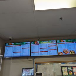 Menu (very small font)