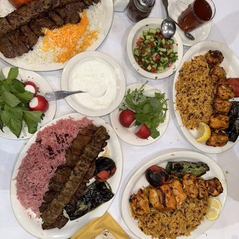 Raffi's Place - Soltani Kabob, Soltani Kabob with Albaloo Polo, chicken boneless kabob with Zereshk Polo, shirazi salad, mast moosir - Middle Eastern Near Me - Glendale, California Raffi's Place - Soltani Kabob, Soltani Kabob with Albaloo Polo, chicken boneless kabob with Zereshk Polo, shirazi salad, mast moosir - Middle Eastern Near Me - Glendale, California