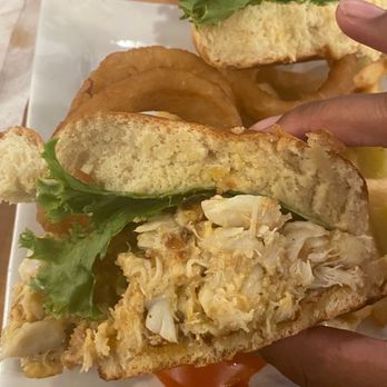 Koco's Pub - Crabcake 11 oz. Broiled Crab Cake Sandwich on a roll - Pubs Near Me - Baltimore, Maryland