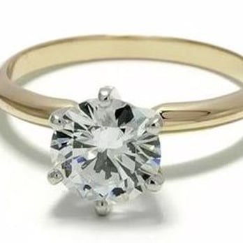 Zoe Kay Jewellery - Moissanite 18ct Yellow Gold 2.00 Carat Solitaire Ring - Jewelry Near Me Zoe Kay Jewellery - Moissanite 18ct Yellow Gold 2.00 Carat Solitaire Ring - Jewelry Near Me