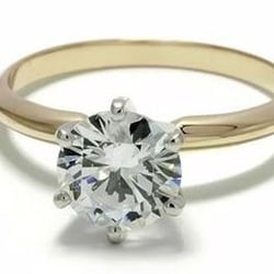 Zoe Kay Jewellery - Moissanite 18ct Yellow Gold 2.00 Carat Solitaire Ring