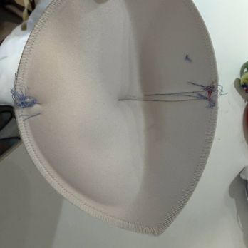Best Alteration - Cups haphazardly tacked thru all levels of fabric and apparently 'tucked' in a manner that made it look like they fit. - Sewing & Alterations Near Me - Campbell, California