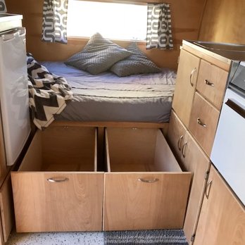Orange County Vintage Trailers - All new birch interior with plenty of storage. - Trailer Repair Near Me - Mentone, California Orange County Vintage Trailers - All new birch interior with plenty of storage. - Trailer Repair Near Me - Mentone, California