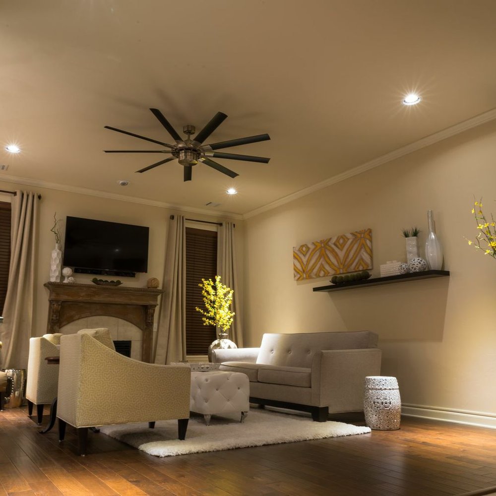 Casey from Firefly Electric did a great job installing the additional can lighting in our living room.