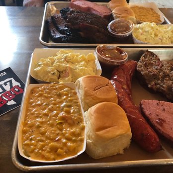 407 BBQ - Sausage, smoked bologna, and smoked meatloaf. - Barbeque Near Me - Argyle, Texas
