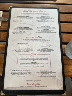 Menu photo 8 The Black Dog Tavern Vineyard Haven, MA