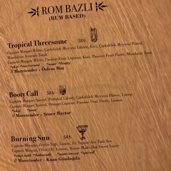 Moretenders' Cocktail Crib - Cocktail Menu - Cocktail Bars Near Me - Istanbul, 34