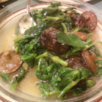 Sky Cafe - pea sprout w/mushroom - Chinese Near Me - Daly City, California Sky Cafe - pea sprout w/mushroom - Chinese Near Me - Daly City, California
