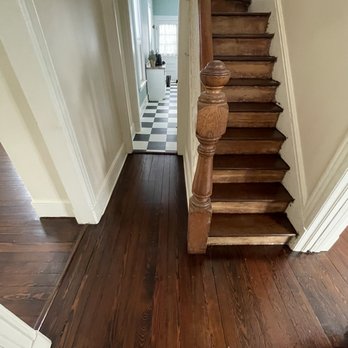 Selecta Flooring - Front stairs and downstairs hall AFTER!! - Flooring Near Me - Garwood, New Jersey