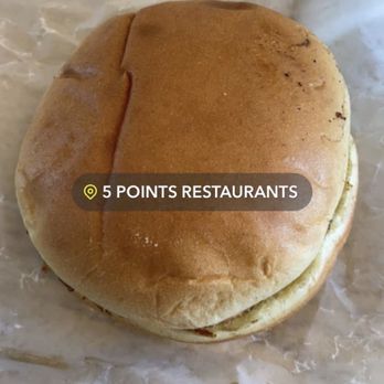 5 Points Restaurant - Single Hamburger - Fast Food Near Me - North Chicago, Illinois