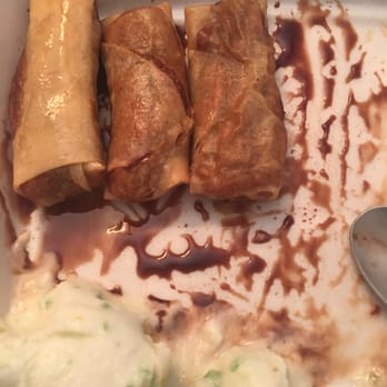 Nara Thai - Fried banana and coconut ice cream. - Thai Near Me - Houston, Texas Nara Thai - Fried banana and coconut ice cream. - Thai Near Me - Houston, Texas