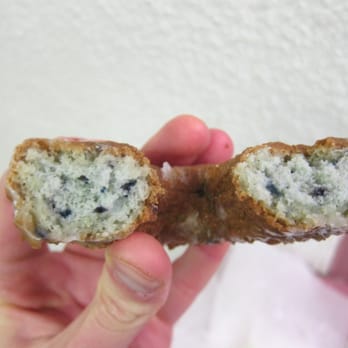 Dat Donut - Blueberry Cake hemisected - Donuts Near Me - Chicago, Illinois Dat Donut - Blueberry Cake hemisected - Donuts Near Me - Chicago, Illinois