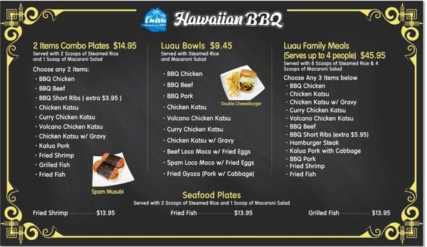 Menu photo 5 Luau Hawaiian BBQ Santa Rosa, CA Menu photo 5 Luau Hawaiian BBQ Santa Rosa, CA