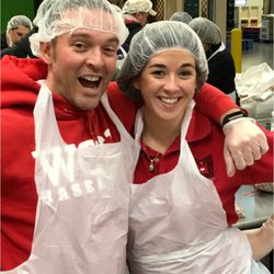 We volunteered at the Oregon Food Bank this year with most of our crew and had a blast!