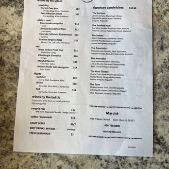 Marche - Menu - Cheese Shops Near Me - Glen Ellyn, Illinois