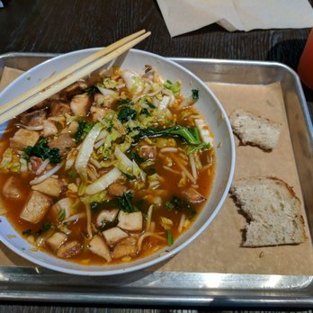 CoreLife Eatery - Shitake mushroom and tofu broth bowl - Salad Near Me - Lexington, Kentucky