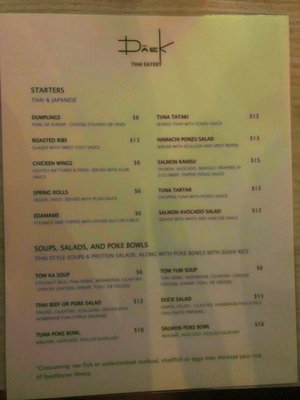 Menu photo 5 Daek Thai  Miami, FL