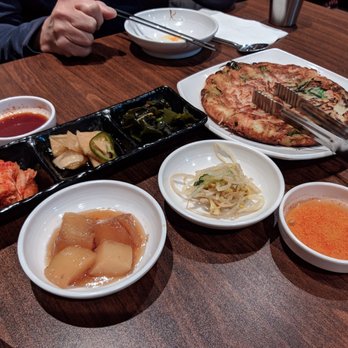 Sumi Korean Restaurant - Seafood pancake and sides - Korean Near Me - Vancouver, British Columbia Sumi Korean Restaurant - Seafood pancake and sides - Korean Near Me - Vancouver, British Columbia