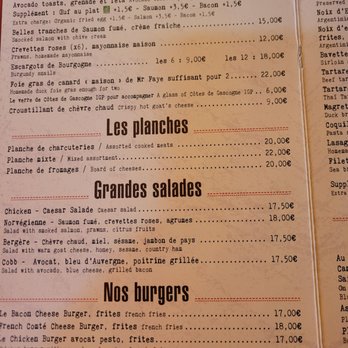Le Recrutement - Menu options - Brasseries Near Me - Paris, 75