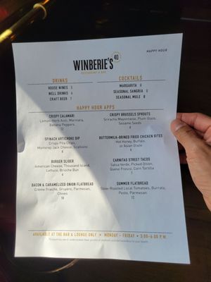 Menu photo 3 Winberie's Restaurant & Bar Princeton, NJ Menu photo 3 Winberie's Restaurant & Bar Princeton, NJ