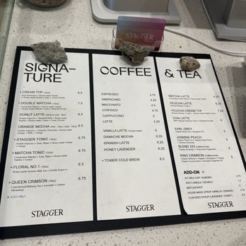 Stagger Coffee - Menu - Coffee & Tea Near Me - Los Angeles, California