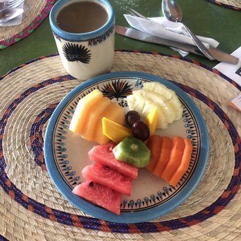 Hotel Mestizo - Breakfast fruit plate - Hotels Near Me - Tulum, ROO