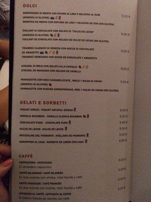 Menu photo 4 Più di Prima Madrid, M Menu photo 4 Più di Prima Madrid, M