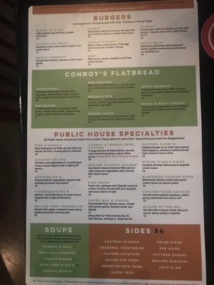 Menu photo 1 Conroy's Public House Leawood, KS