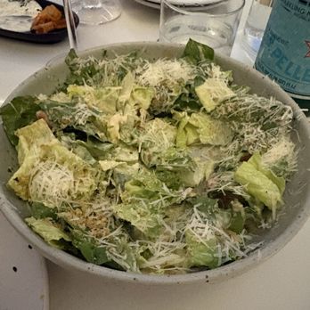Pinafini - Caesar salad so overwhelmed with parm cheese and a dressing that tasted like Kraft dressing. - Mediterranean Near Me - Laguna Beach, California Pinafini - Caesar salad so overwhelmed with parm cheese and a dressing that tasted like Kraft dressing. - Mediterranean Near Me - Laguna Beach, California