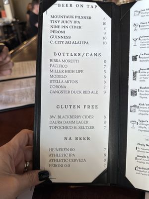 Menu photo 5 Black Oak on Fifth Brooklyn, NY