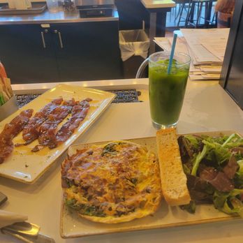 First Watch - Omelet, million dollar bacon and kale tonic. - Breakfast & Brunch Near Me - Raleigh, North Carolina
