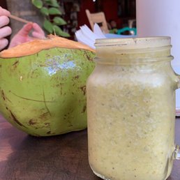 Coconut and fresh juice