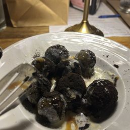 Fried donut hole dessert $13.50 Fried donut hole dessert $13.50