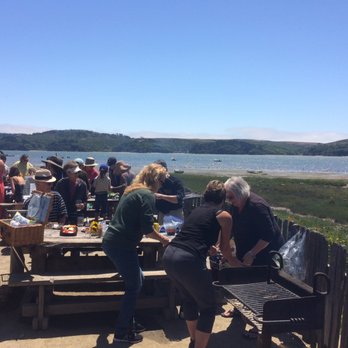 Hog Island Oyster - Lower Deck Picnic Area - Seafood Near Me - Marshall, California