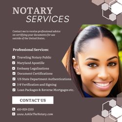 Ashlie The Notary - #apostilleservice #certificationservices #authenticationservices #LegalizationServices #I9verification #loansigningagent