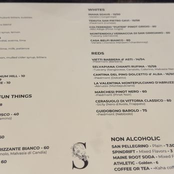 Secundo - Some of the Italian wines being served - Italian Near Me - South Berwick, Maine Secundo - Some of the Italian wines being served - Italian Near Me - South Berwick, Maine