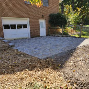 Pro Quality Property Maintenance - a brick patio being installed - Lawn Services Near Me - Staunton, Virginia Pro Quality Property Maintenance - a brick patio being installed - Lawn Services Near Me - Staunton, Virginia