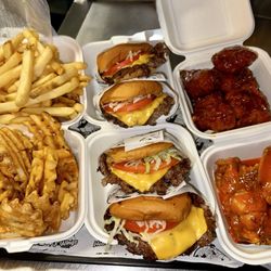 House of Wings - Wings, burgers, and fries. Got a crew box.
